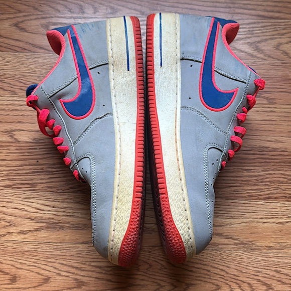 Nike Air Force 1 Wolf Gray Game Royal Hot Punch (Men’s) (10.5) - Picture 2 of 8